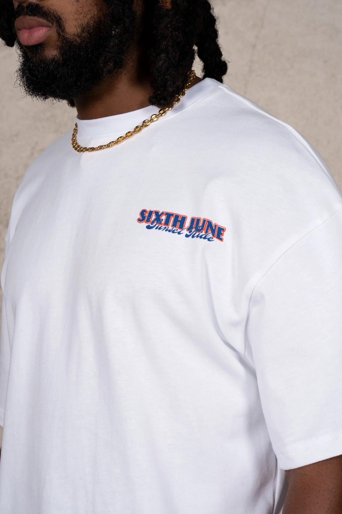 T-shirt Cuba Sunset Ride Blanc