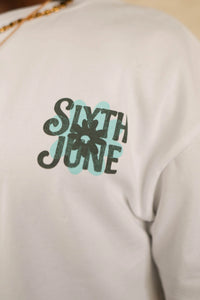 T-shirt Flower Blanc