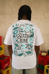 T-shirt Flower Blanc