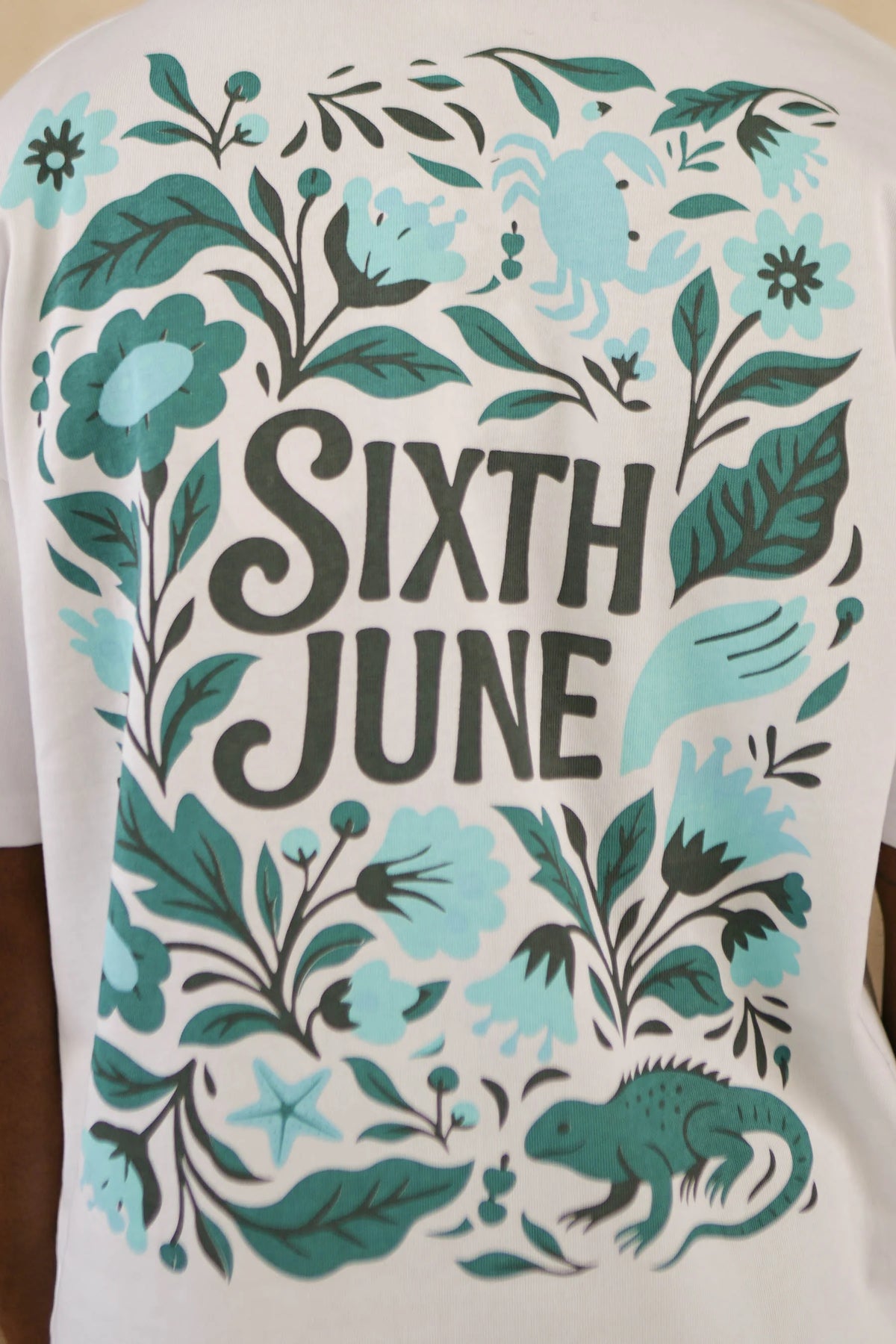 T-shirt Flower Blanc