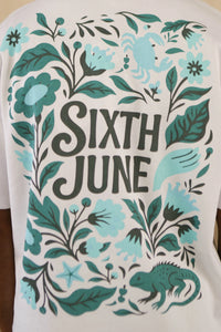 T-shirt Flower Blanc