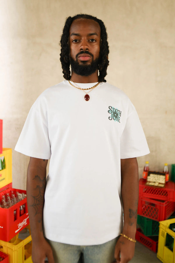 T-shirt Flower Blanc