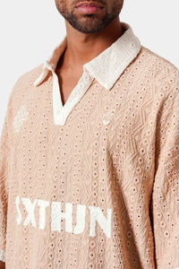 Polo Crochet Beige