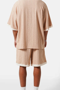 Short Crochet Beige