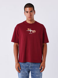 T-shirt Pxp Floral Bordeaux