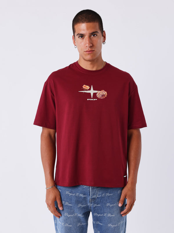 T-shirt Pxp Floral Bordeaux