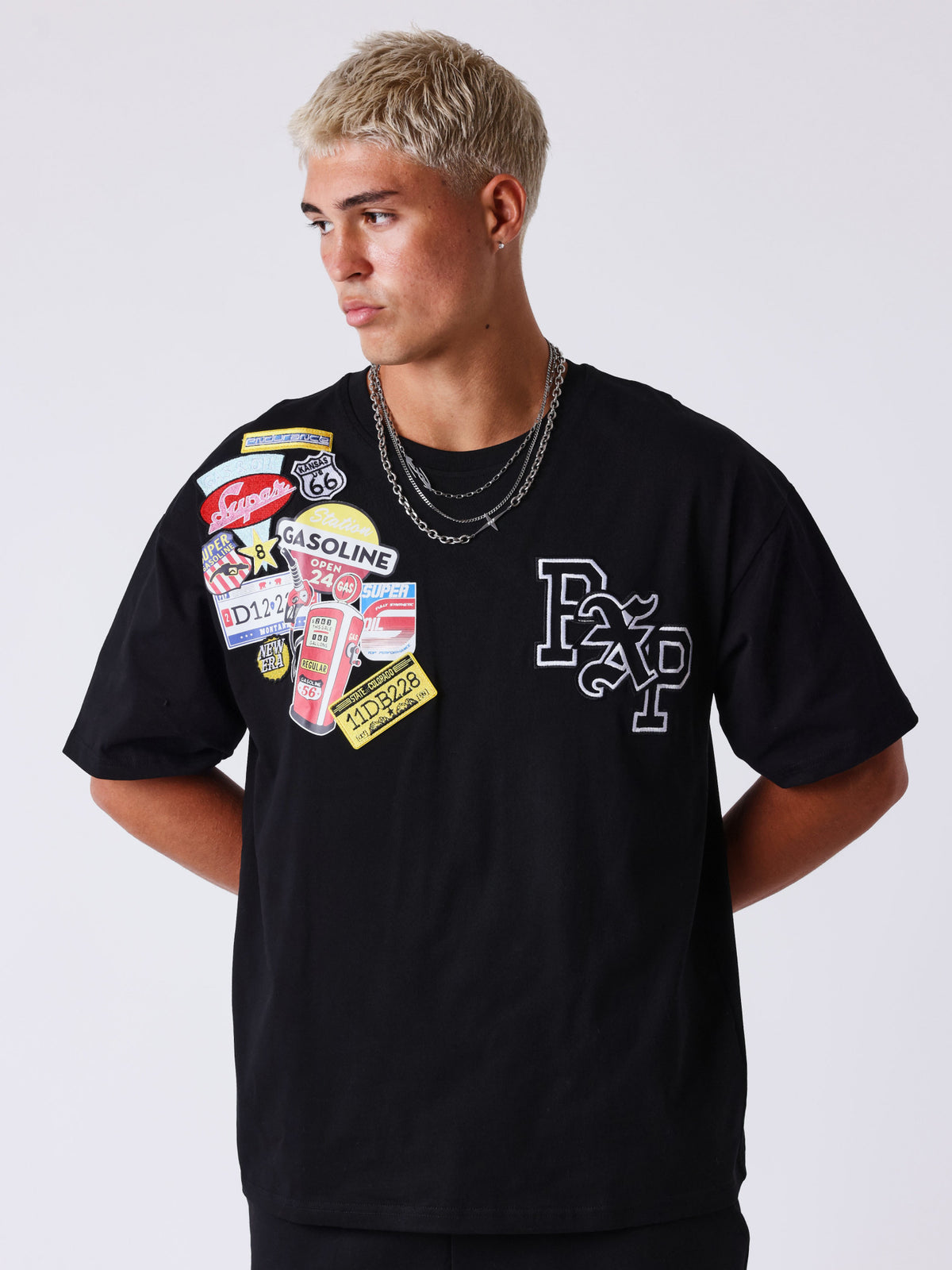 T-shirt Pxp West Coast Gasoline Noir