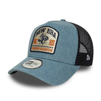 Casquette Trucker Denim Patch Vintage Bleu
