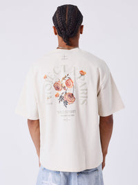 T-shirt Gothic Roses Ivoire