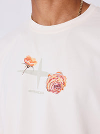T-shirt Gothic Roses Ivoire