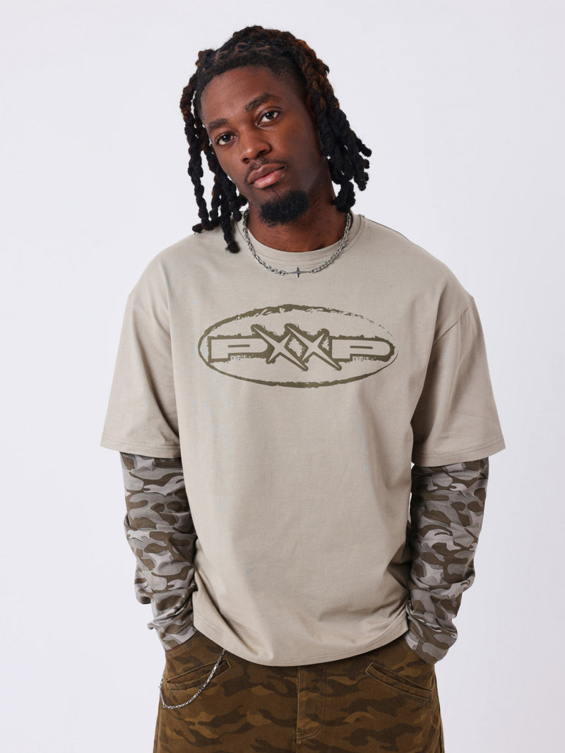 T-shirt Forest Kaki/Beige