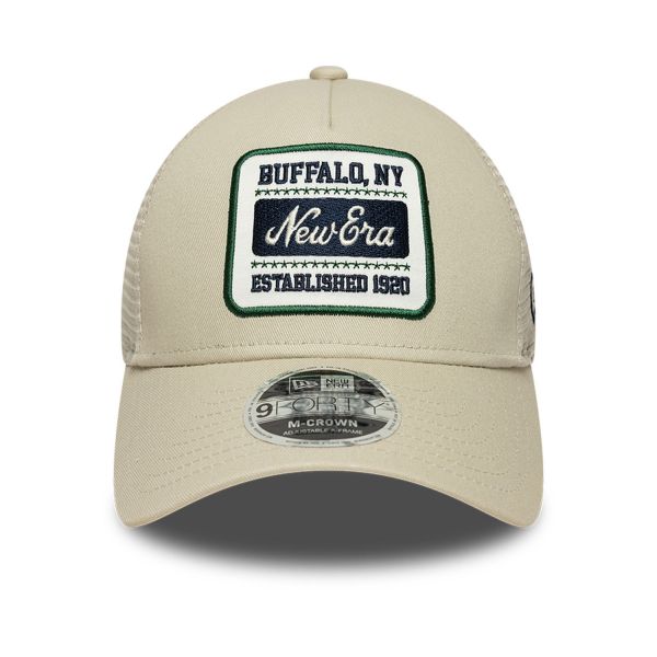 Casquette Trucker Buffalo Patch Vintage Beige
