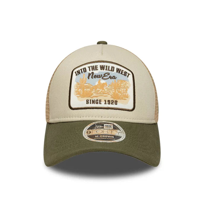 Casquette Trucker Wild West Beige/Kaki