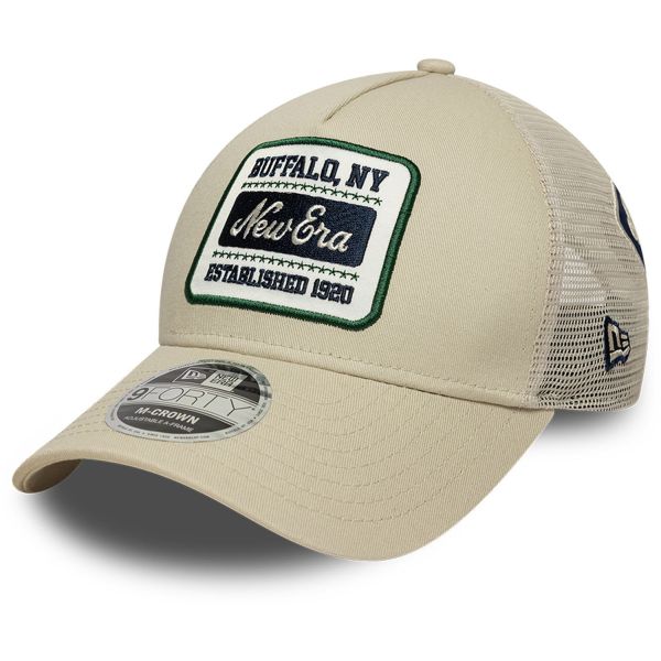 Casquette Trucker Buffalo Patch Vintage Beige