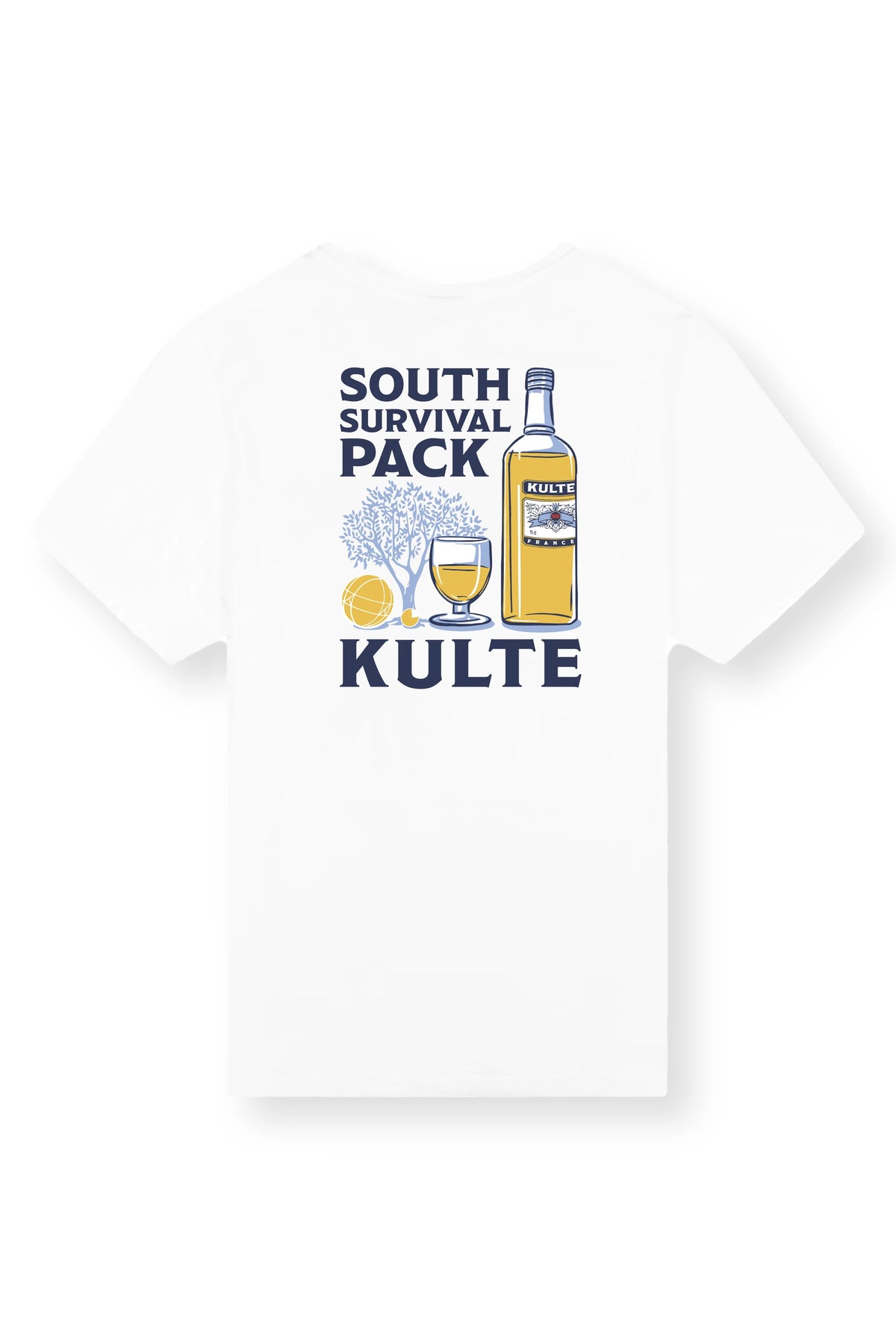 T-shirt South Pack Pastis Blanc