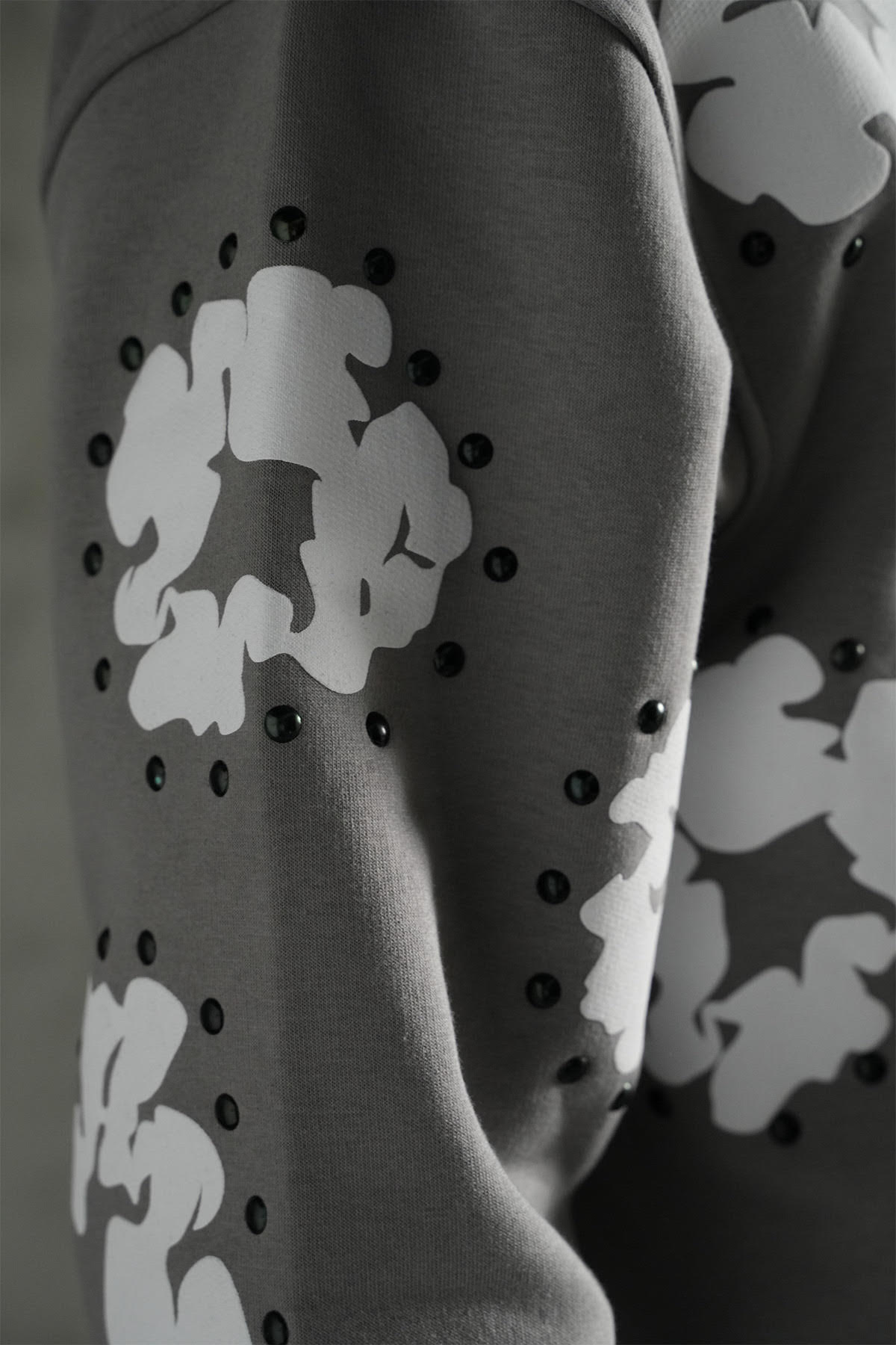 Ensemble Veste/Pantalon Flower Gris/Noir