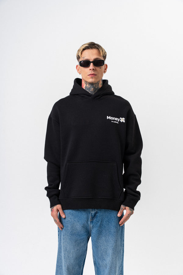 Hoodie Money Iphone Noir