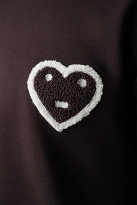 Ensemble T-shirt/Pantalon Coeur Marron/Beige/Blanc
