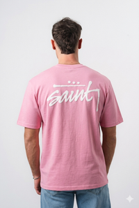 T-shirt Saints Blanc/Rose