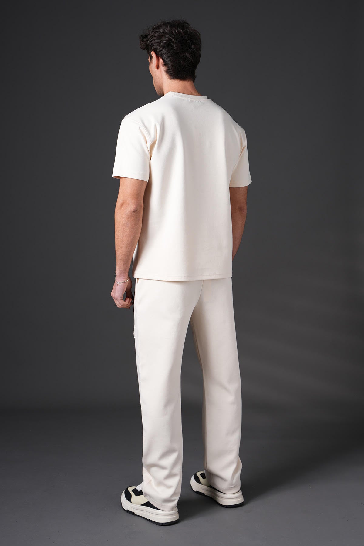 Ensemble T-shirt/Pantalon Croix Noir/Beige