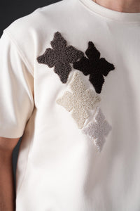 Ensemble T-shirt/Pantalon Croix Noir/Beige