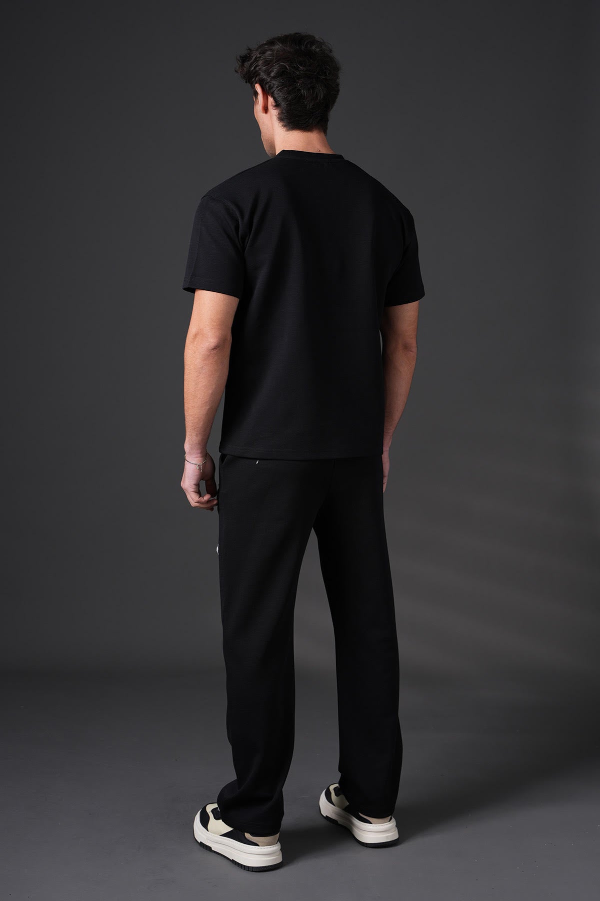 Ensemble T-shirt/Pantalon Croix Noir/Beige