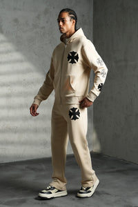 Ensemble Veste/Pantalon Croix Beige