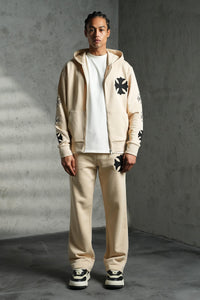 Ensemble Veste/Pantalon Croix Beige