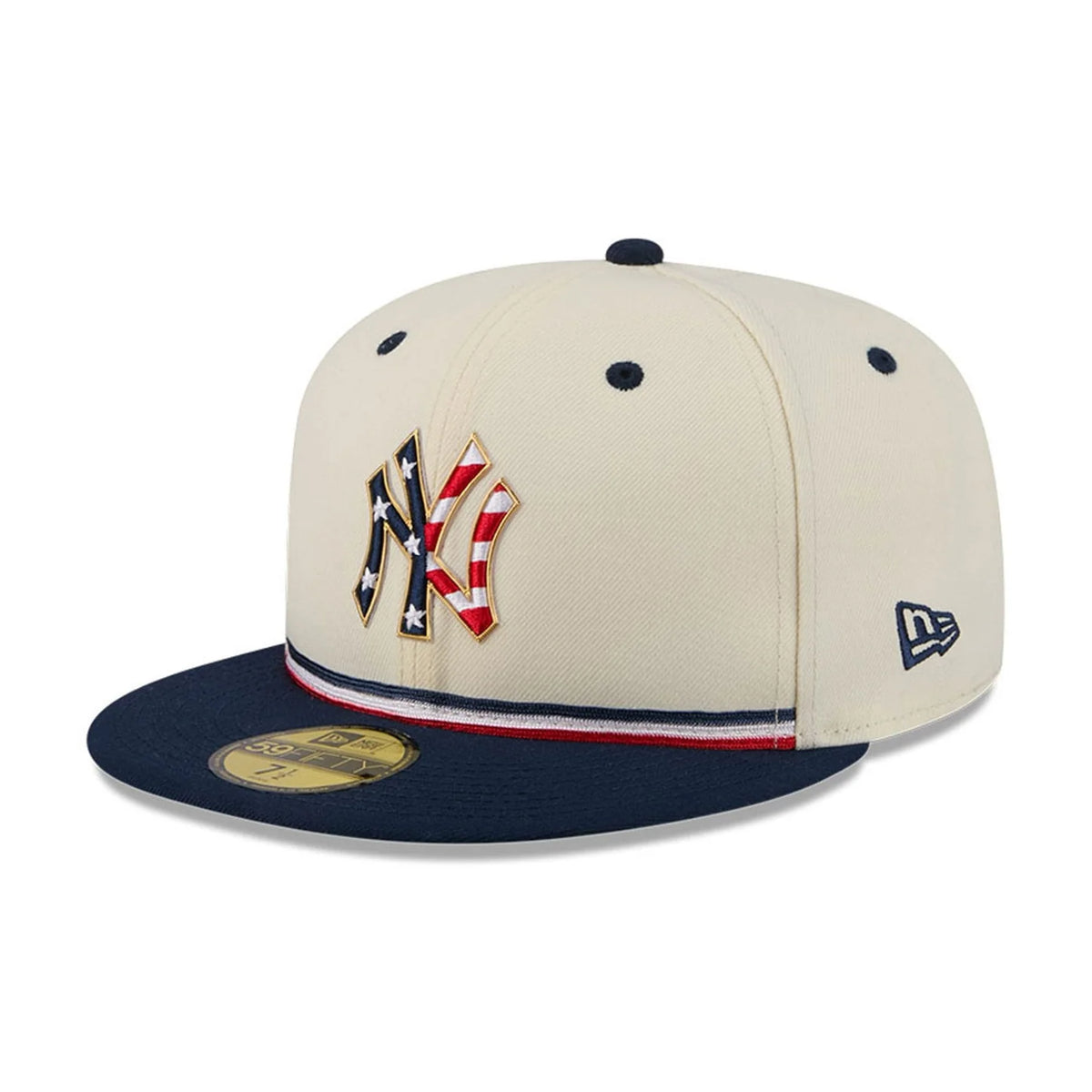 Casquette 59Fifty New York Yankees USA Beige/Marine