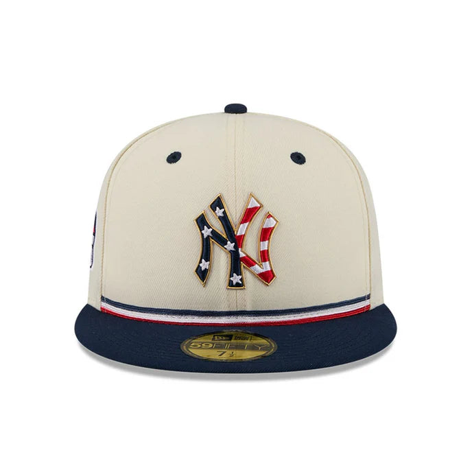 Casquette 59Fifty New York Yankees USA Beige/Marine