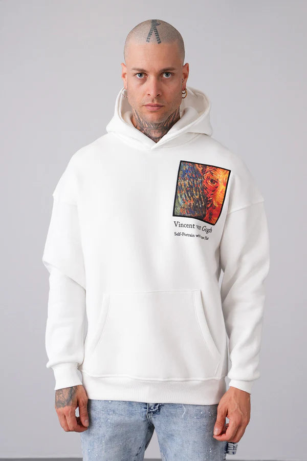 Hoodie Van Gogh Blanc