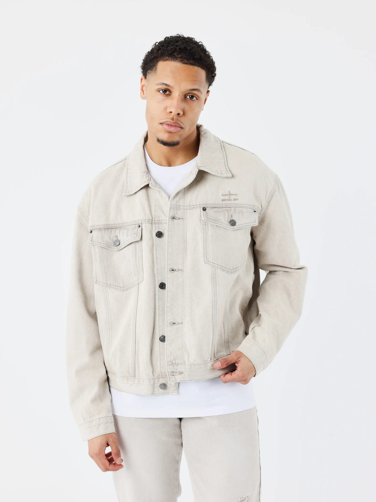 Veste en Jean Gris