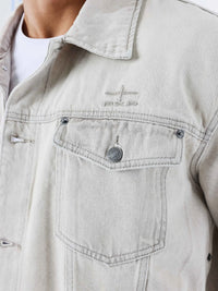 Veste en Jean Gris