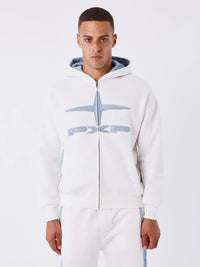 Veste Zip Vintage Blanc